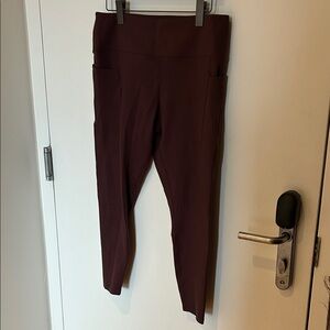 Danskin Maroon Sueded Leggings